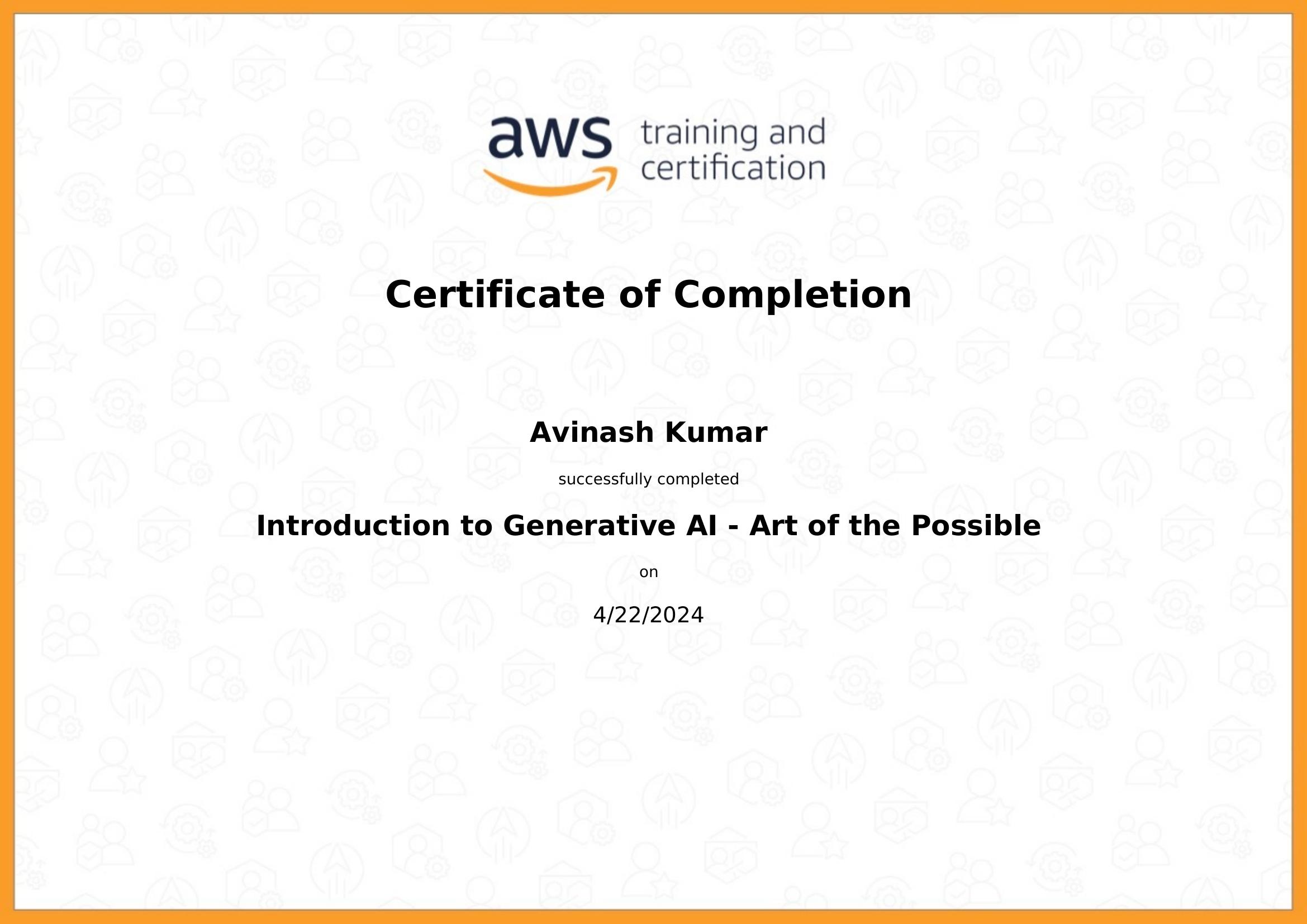 AWS Skill Builder Certificate